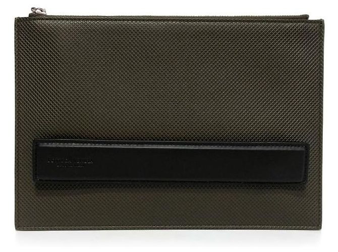 Clutch Bottega Veneta in pelle nera Nero