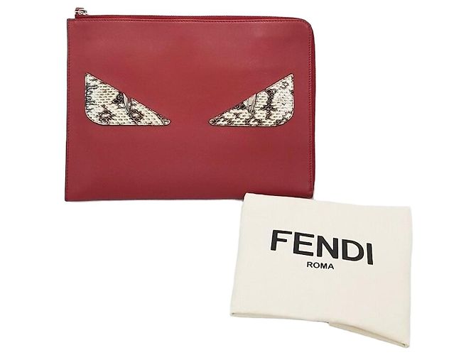 Fendi Clutch Bug Vermelho