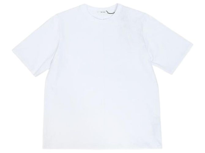 The row White Chiara Organic Cotton Short Sleeve Silber