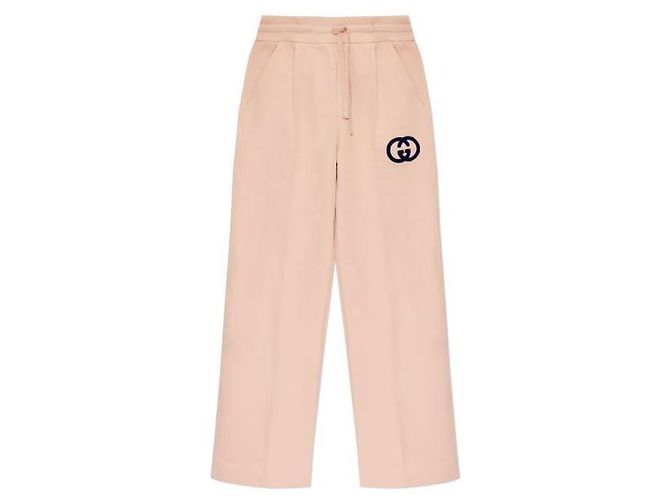 Gucci Pantalones de jogging de jersey de algodón Naranja