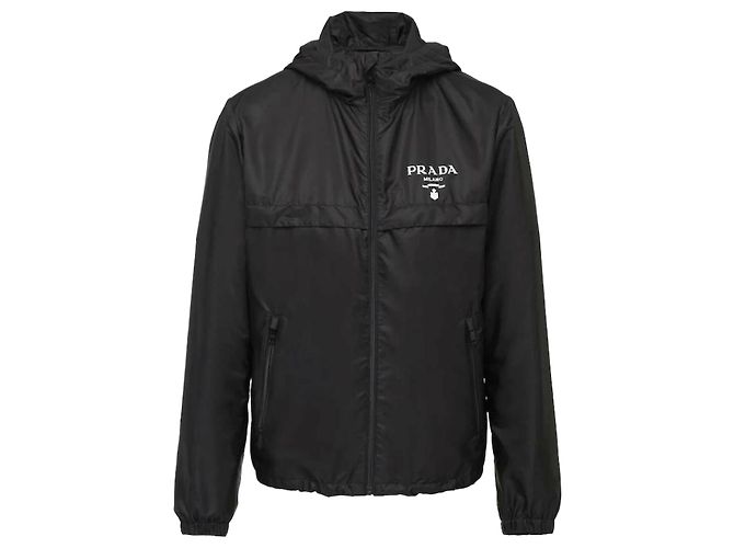 Prada Giacca Bomber con Cappuccio in Re-Nylon