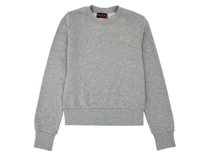 Gucci Sudadera de jersey de algodón stamp: XJGLG Plata