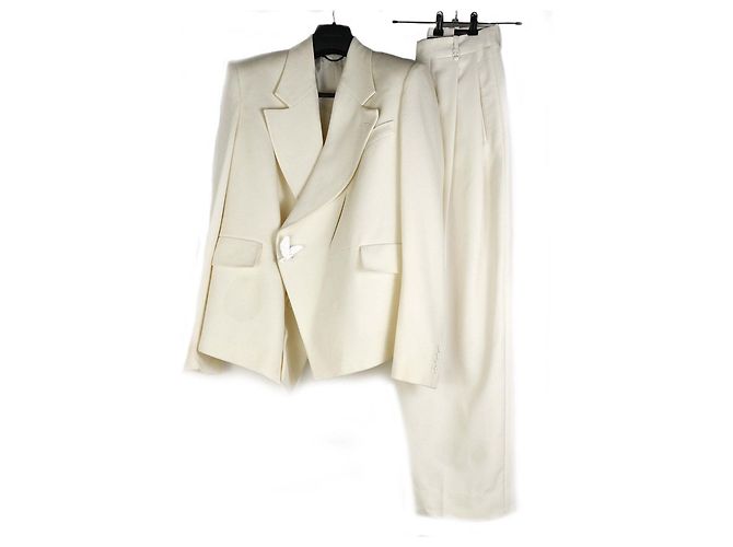 Louis Vuitton Oversized Wool Setup White