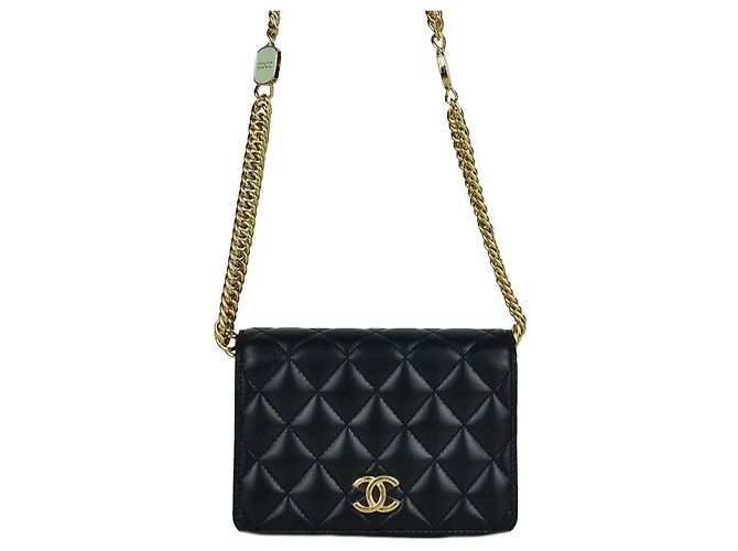 Chanel Bolsa tiracolo com aba e corrente Multicor
