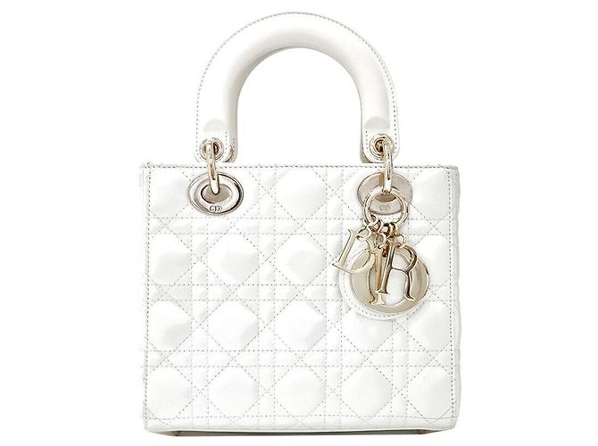 Dior Christian Ladybag Small White