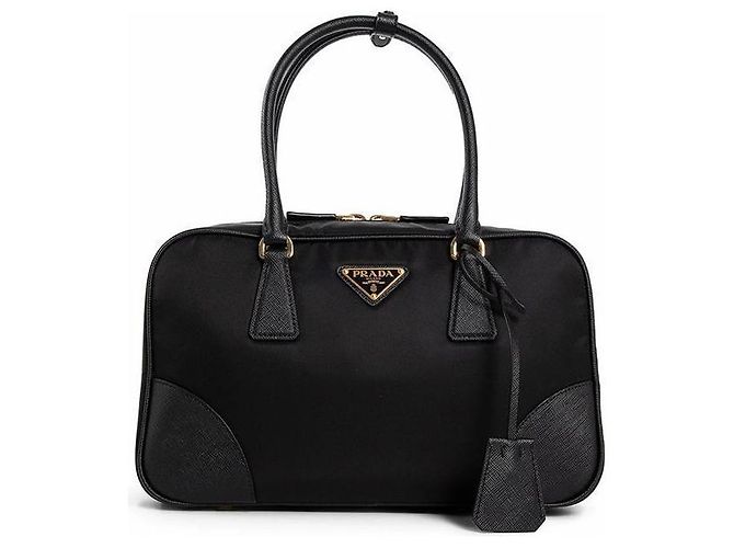 Tote Prada Borsa a tracolla Lina Nylon Re-edition Medium Nera Nero