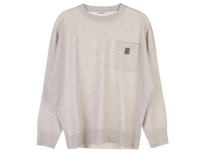 Brunello Cucinelli Kaschmir-Strickware für Damen Weiß