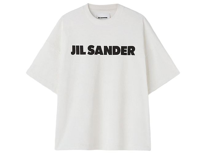 Jil Sander Logo T-Shirt Silvery