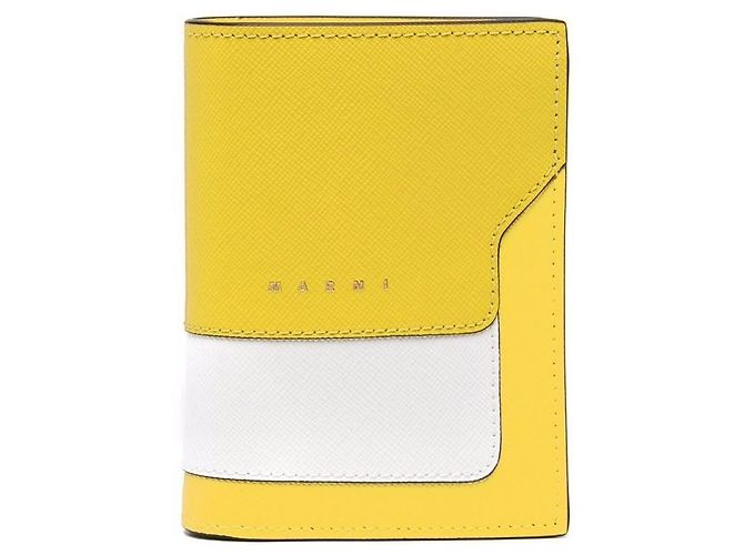 Marni Saffiano Compact Wallet Golden