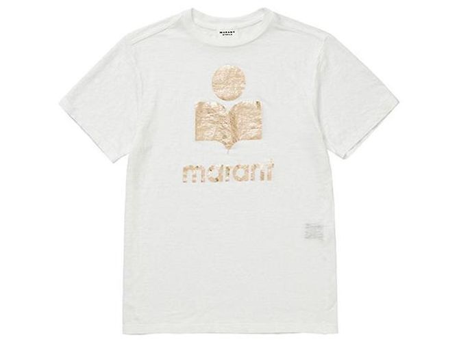 Isabel Marant Leinen-Top mit kurzen Ärmeln WHLG Orange