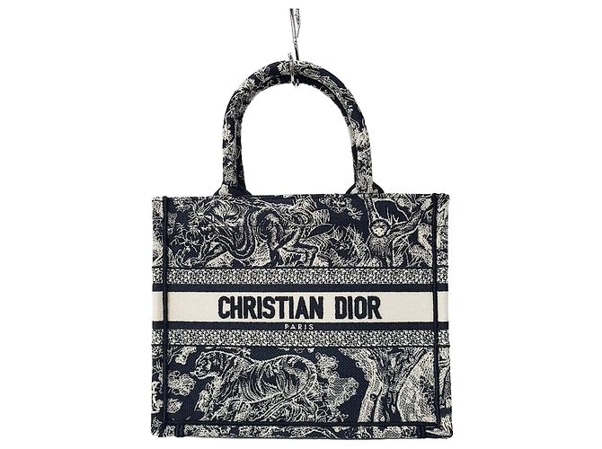 Dior Book Tote Small Tuileries Reverse Embroidery Multicor