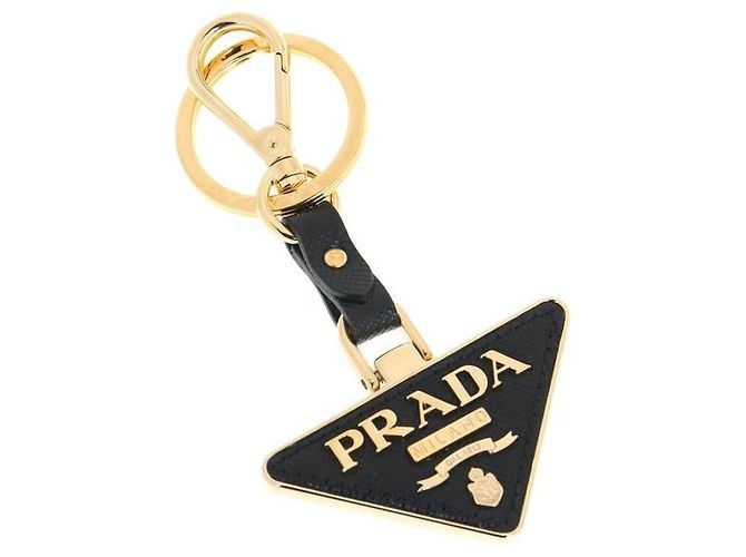 Prada Saffiano Leather Keychain stamp: