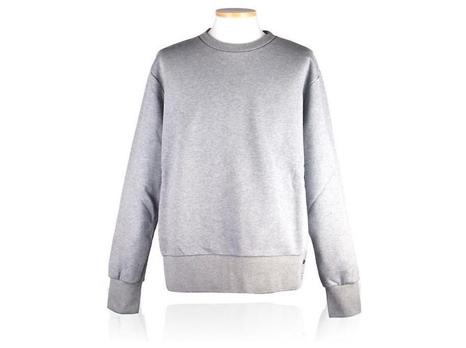 Thom Browne Jersey de punto con raya central en la espalda stamp: Plata