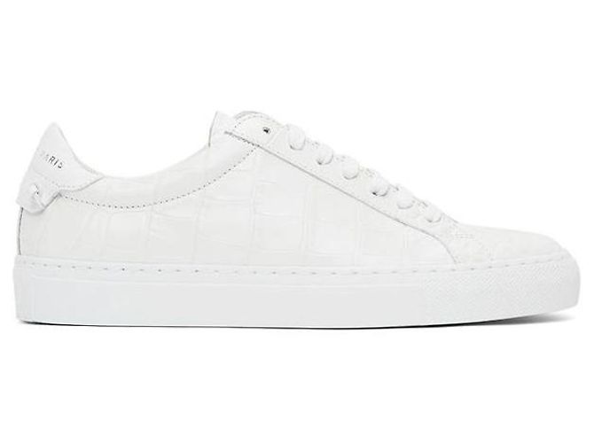 Givenchy Sapatilhas Urban Street em crocodilo Prata