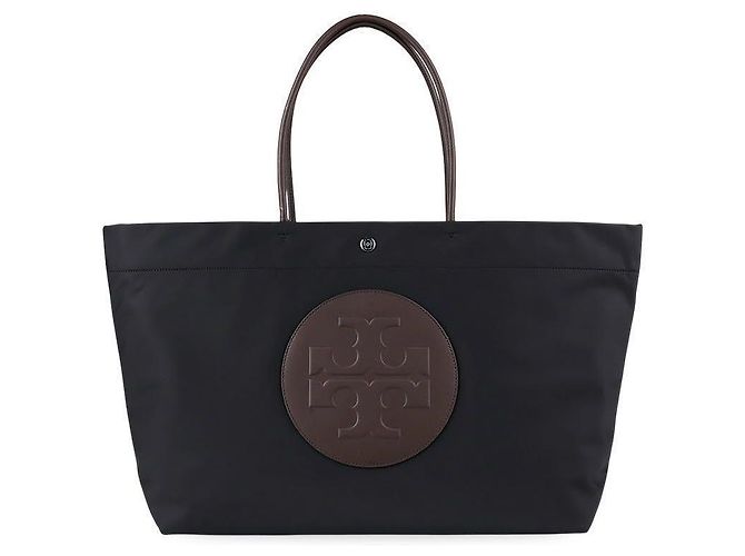Tory Burch Borsa Tote in nylon con logo Twist da donna Nero