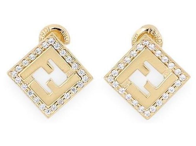 Fendi Orecchini Forever FF Logo da donna (Gold) ATEP D'oro