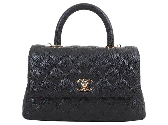 Chanel Caviar Coco Handle Noir