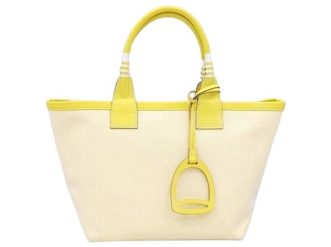Hermès Bolsa Canvas Staple stamp Multicor