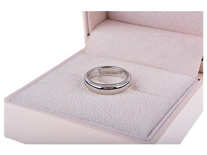 Tiffany & Co Milgrain Ring Silvery