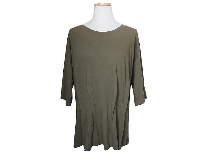 Dries Van Noten Olive Green T-Shirt Brown