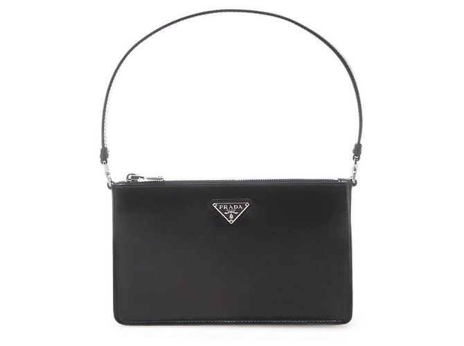 Prada Mini sac noir brossé