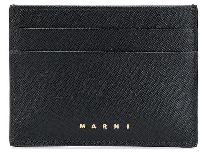 Marni Saffiano Card Holder Black