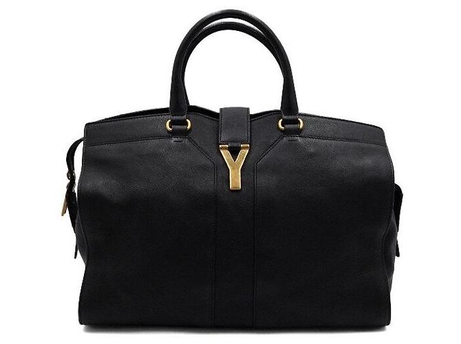 Saint Laurent Cabas Chyc Large Tote Bag Black