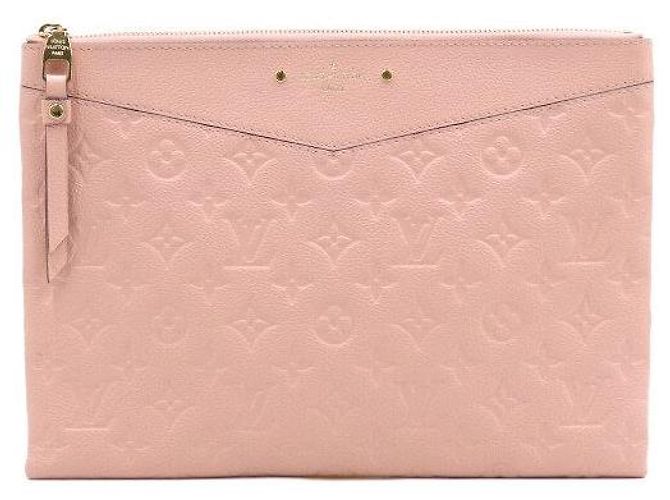 Louis Vuitton Pochette Daily Clutch Monogram Empreinte Rose