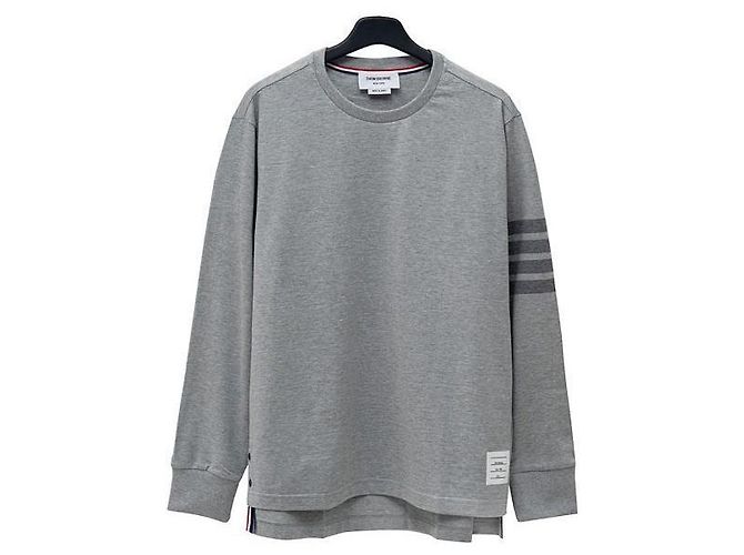 Thom Browne Jersey-Sweatshirt mit Rundhalsausschnitt für Herren Braun