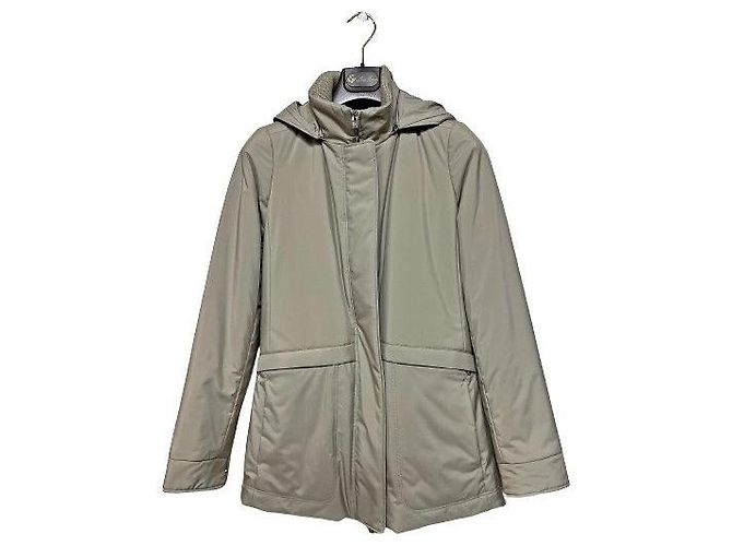 Loro Piana Women's Grey Down Jacket Brown