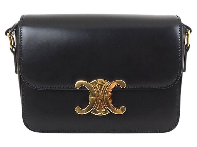 Céline Borsa a tracolla Triomphe Nero 