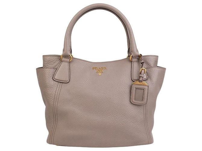 Prada Borsa Dino Tote e a tracolla Marrone 
