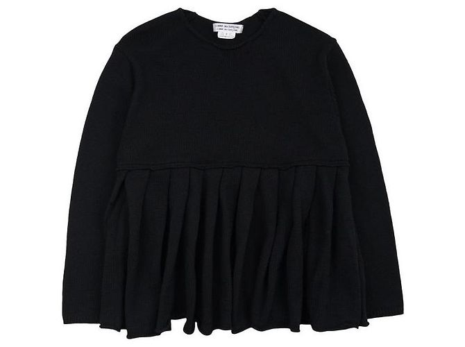 Comme Des Garcons Strickpullover aus Wolle mit Plissee-Details