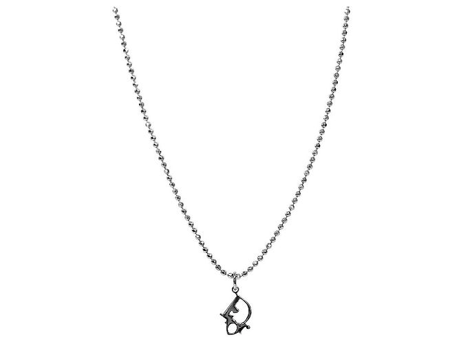 Dior Collar Oblique Silver Plata