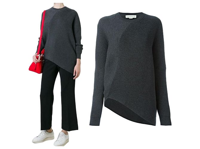 Stella Mc Cartney Pull en maille col rond Noir