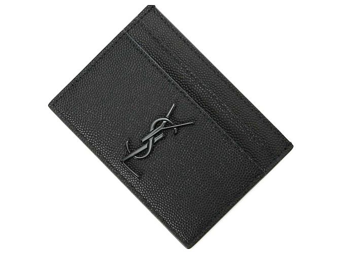 Saint Laurent Black Monogram Card Holder
