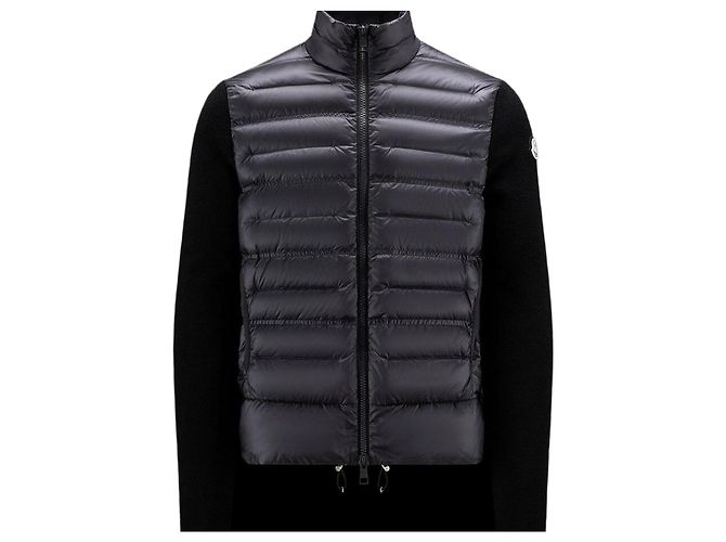 Moncler Black Padded Cloth Jacket Men