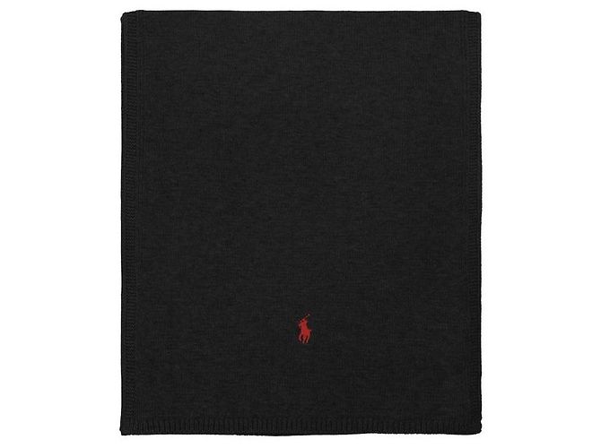 Ralph Lauren Pony Strickschal Schwarz