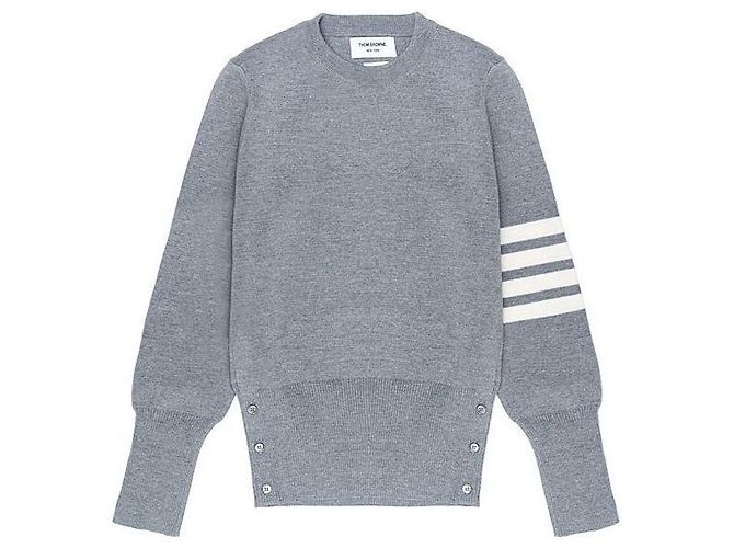 Thom Browne La Prima Bar Stripe Milano Stitch Wool Knit Braun