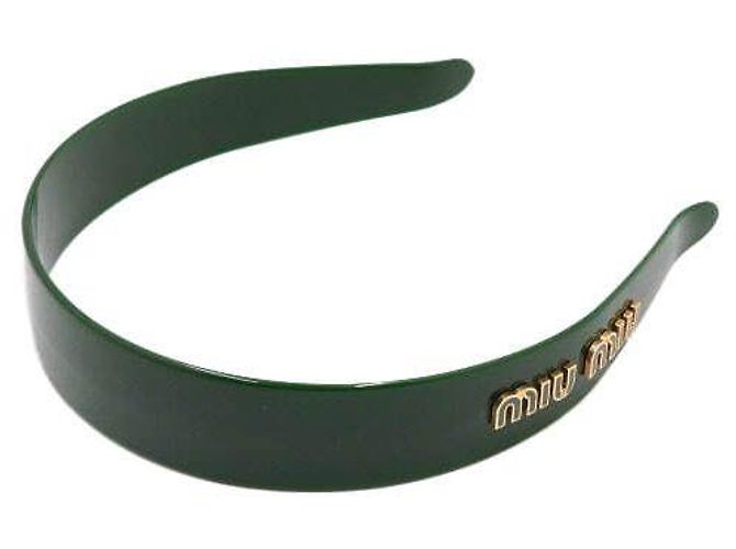 Miu Miu Tiara de plexiglass verde