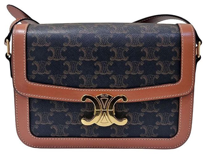 16 Céline Borsa Celine Triumph Medium Marrone 
