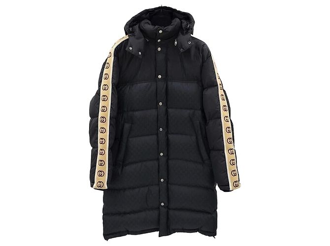 Gucci Interlocking Jacquard Long Padding Black 