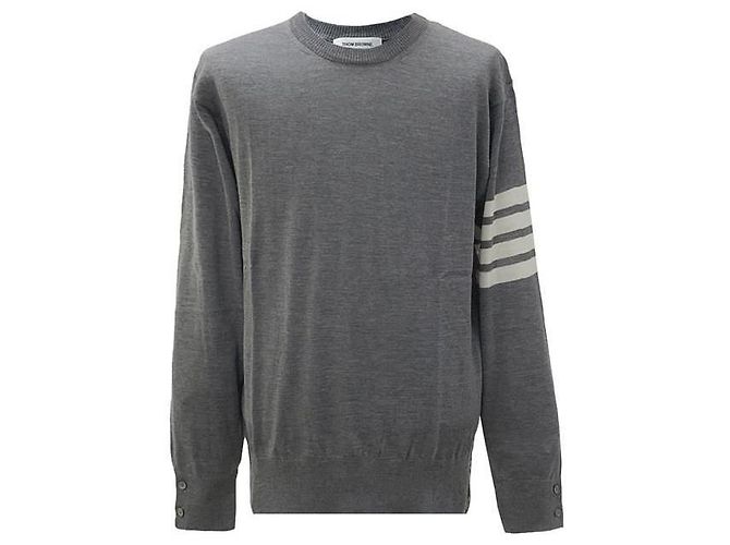 Thom Browne Merino Wool Classic Pullover Sweater