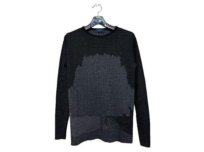 Kiton Strickpullover aus schwarzem Stoff