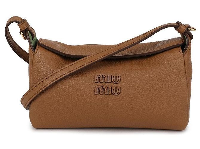 Miu Miu Pochette Small Half Moon Marrone 