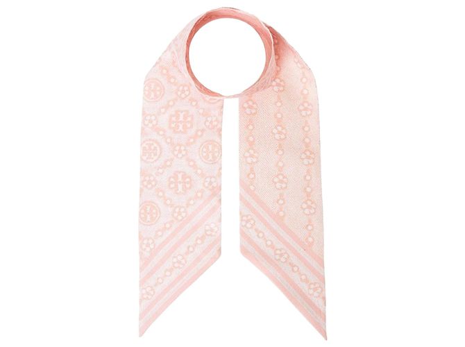Tory Burch Foulard in seta monogramma floreale Multicolore
