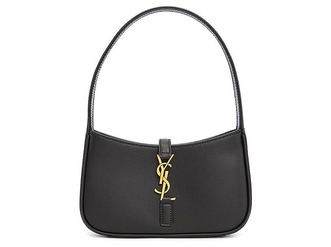 Saint Laurent Borsa Hobo Monogram da donna Nero