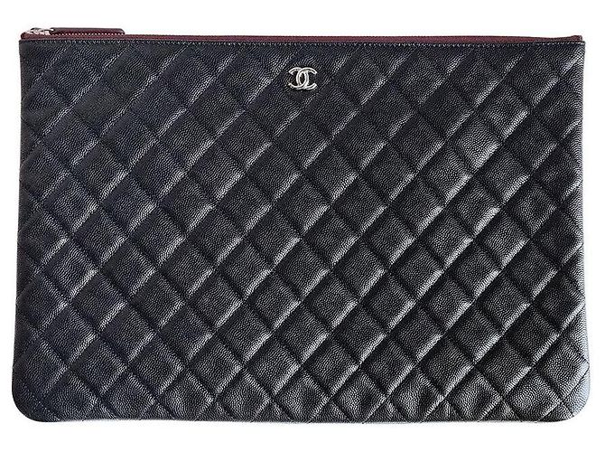 Chanel Clutch Caviar Large Nero