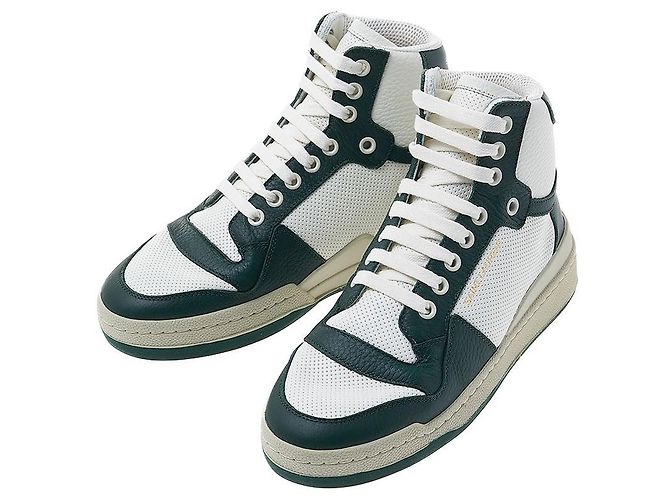Saint Laurent Sneakers mid-top in pelle traforata da donna Multicolore
