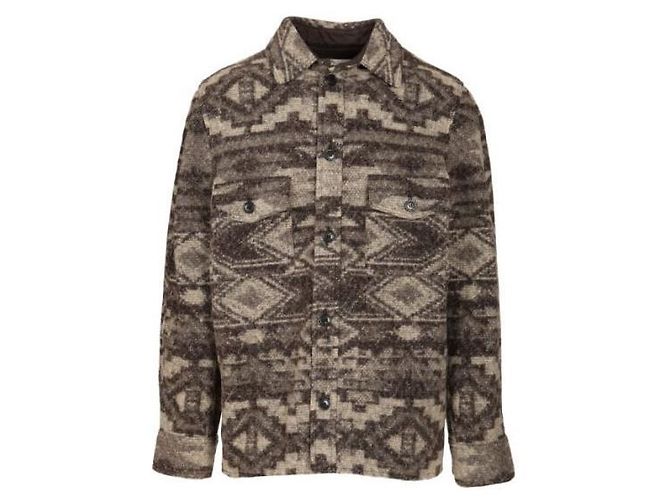 Isabel Marant Wool Jacket with Motif Brown